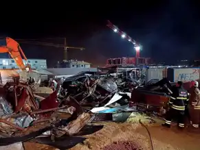 Arsuz İnşaat Şantiyesinde Yangın!