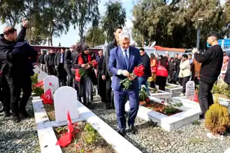 Bakanlar Hatay Deprem Şehitliğinde Ailelerle Buluştu