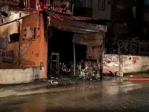 Dörtyol'da Motosiklet Atölyesi Yandı!