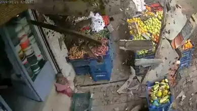 Fırtınada Balkon Duvarı Yıkıldı!