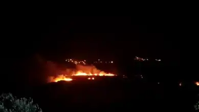 Hatay Samandağ'da Sazlık Yangını Kontrol Altında