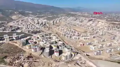 Hatay'da Deprem Konutları İnşaatı Tam Gaz Devam Ediyor