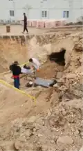 Hatay'da Toplu Konut Alanında Tarihi Kaya Mezarları Keşfedildi