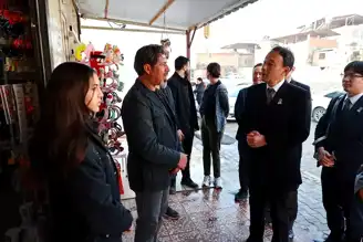 Hatay'da Japon Büyükelçisi Deprem Bölgesini Ziyaret Etti