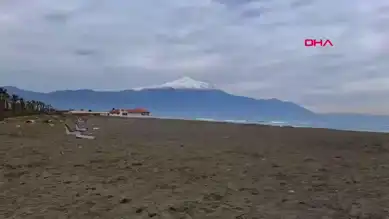 Kel Dağı'nda Yılın İlk Karı!