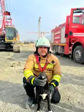 Antakya'da Mahsur Kalan Köpek Yavrusu Kurtarıldı