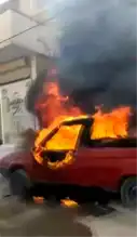 Reyhanlı'da Park Halindeki Kamyonet Küle Döndü