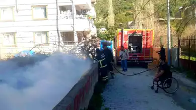Samandağ'da Bahçe Yangını Sönmüştür
