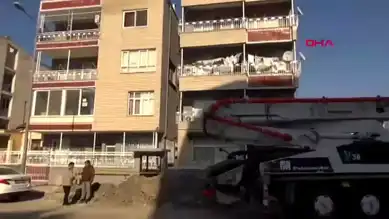 İskenderun'da Kazı Hasarlı Bina Mühürlendi