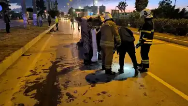 İskenderun'da Takla Atan Araç: Sürücü Yaralı