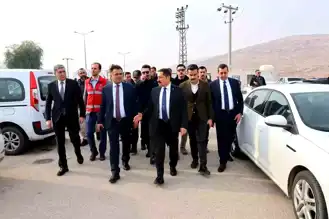 Vali Masatlı, Cilvegözü Gümrük Kapısı'nı Denetledi