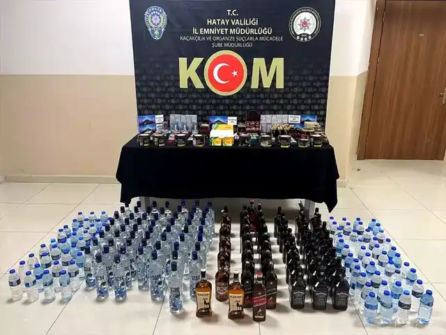 Hatay'da 1284 Litre Sahte İçki Operasyonu: 7 Gözaltı