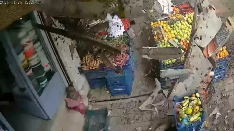 Fırtınada Balkon Duvarı Yıkıldı!