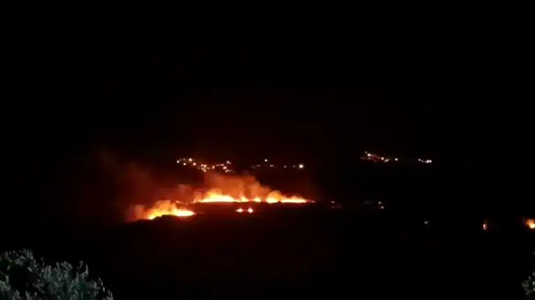 Hatay Samandağ'da Sazlık Yangını Kontrol Altında
